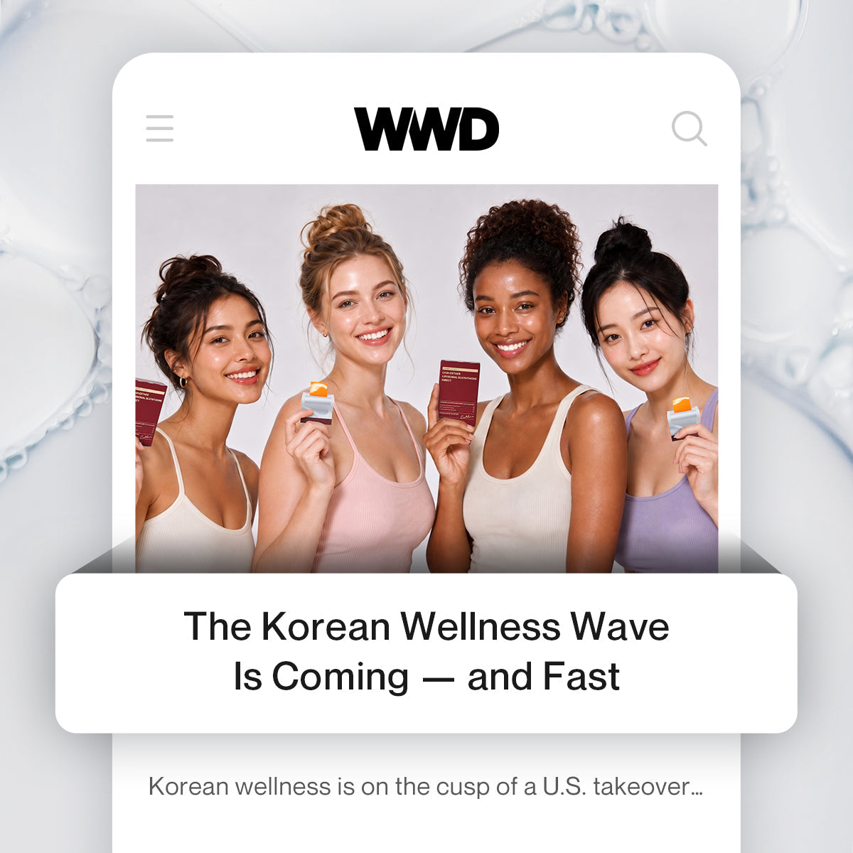 ESTHER FORMULA Featured in WWD's Korean Wellness Report