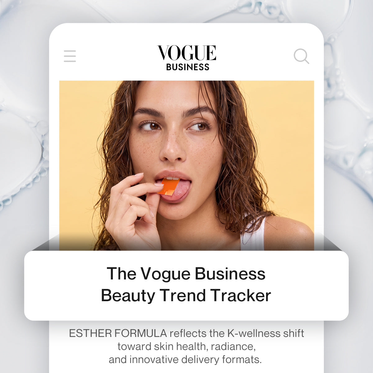 ESTHER FORMULA's Search Interest Surges 4,100% in Vogue Business's Beauty Trend Tracker