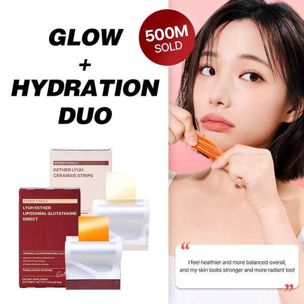 Glow Defense Duo (45 Strips) | Liposomal Glutathione + Ceramide
