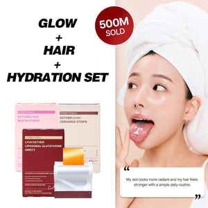 Beauty Complete Set (75 Strips) | Liposomal Glutathione + Biotin + Ceramide