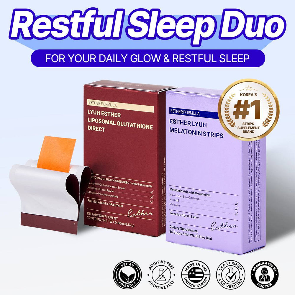 Restful Sleep Duo (60 Strips) | Liposomal Glutathione Direct + Melatonin