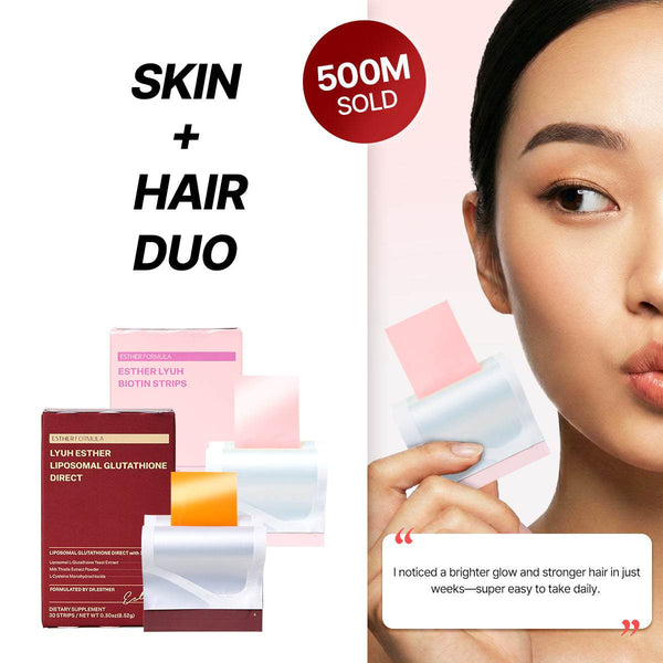 Beauty Boost Duo (60 Strips) | Liposomal Glutathione + Biotin