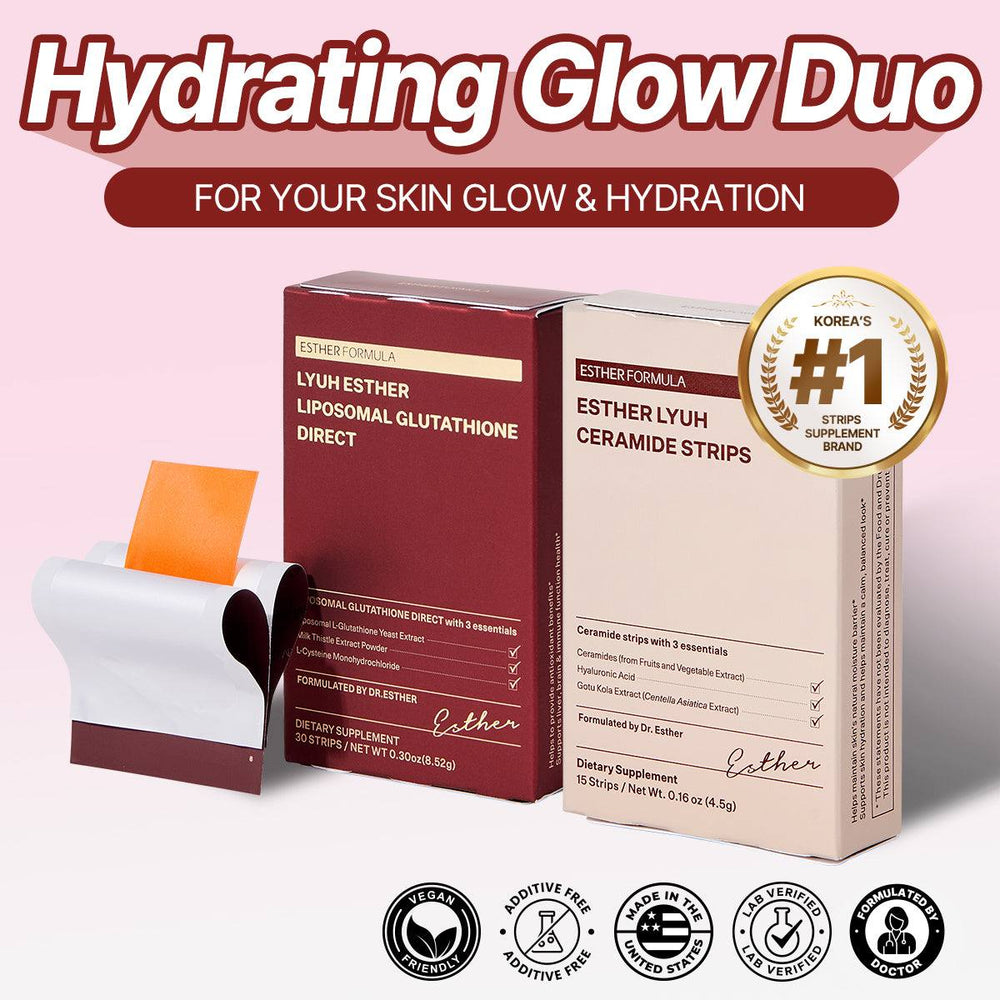 Hydrating Glow Duo (45 Strips) | Liposomal Glutathione Direct + Ceramide