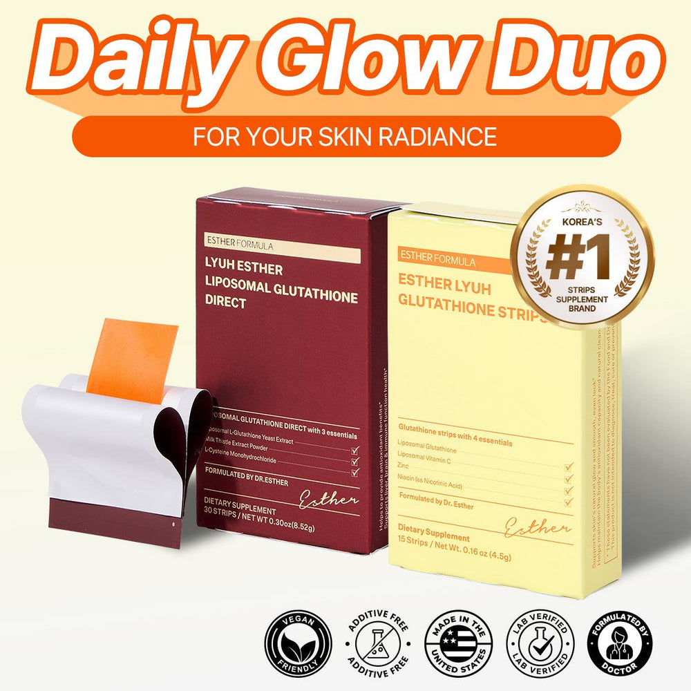 Daily Glow Duo(45 Strips) | Liposomal Glutathione + Glutathione