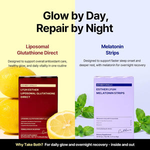 Night Reset Duo (60 Strips) | Liposomal Glutathione + Melatonin