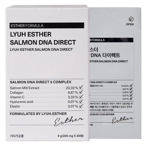 ESTHER FORMULA COLLAGEN Salmon Dna Direct Film & Face Wrinkle Patches, Skin Barrier Film 30 Patches