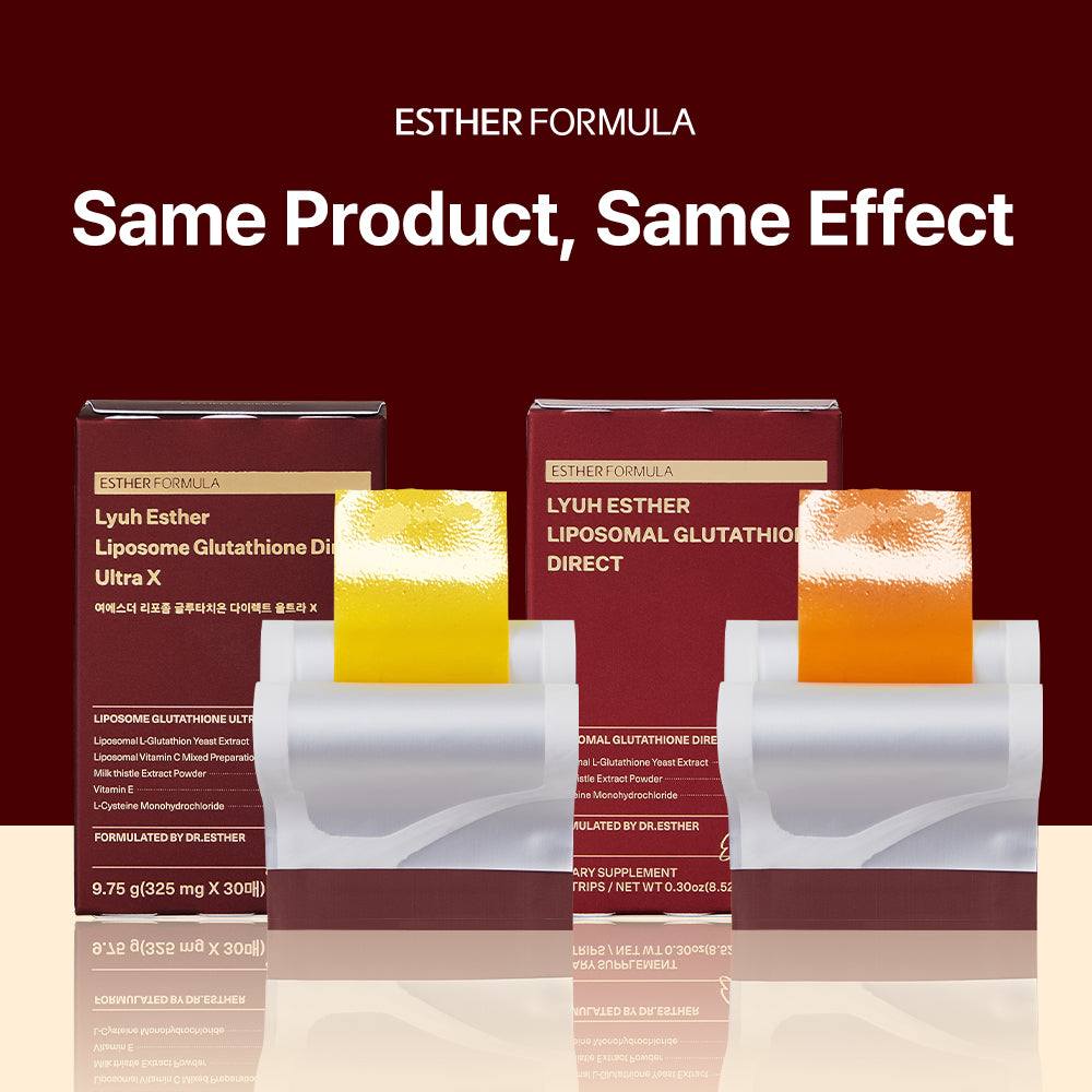 Esther Formula Liposomal Glutathione Direct (284mg*30strips) Glutathione Strips, Enhanced Absorption, Korean Beauty Supp Esther Formula Liposomal Glutathione Direct (284mg*30strips) Glutathione Strips, Enhanced Absorption, Korean Beauty Supp